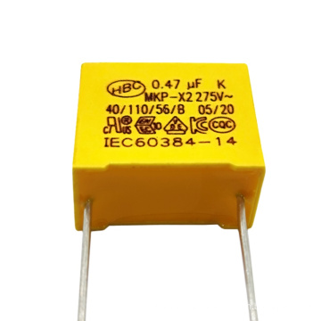 0.47uf 275v mpx/mkp x2 capacitors etallized polypropylene film anti-interference capacitor